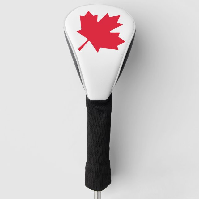 Couvre-club De Golf Feuille d'érable canadienne (Devant)