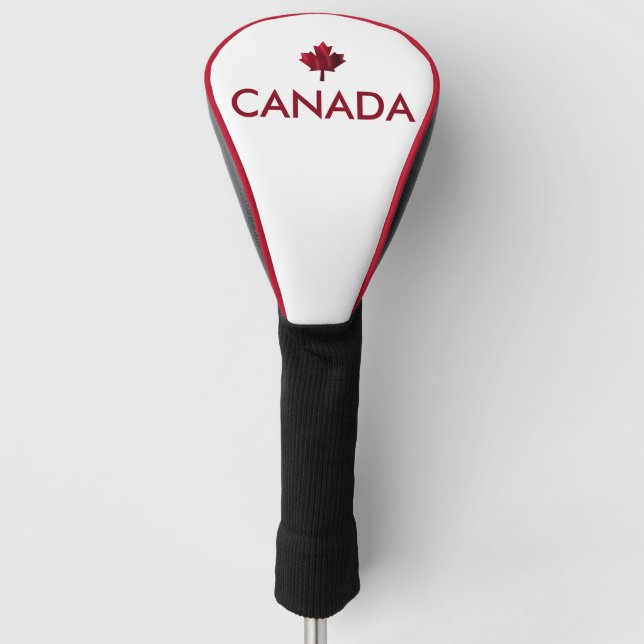 Couvre-club De Golf Feuille d'érable rouge du Canada (Devant)