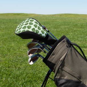 Couvre-club De Golf Feuilles de palmiers, Feuilles verts, Motif tropic