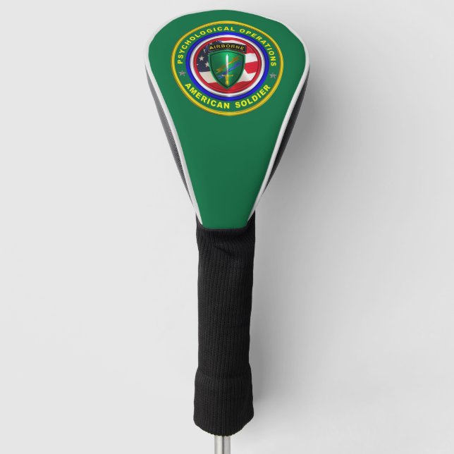 Couvre-club De Golf Fier agent des opérations psychologiques (Devant)