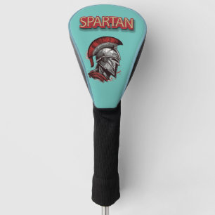 Couvre-club De Golf Fierté du guerrier - Casque spartiate avec Plume r