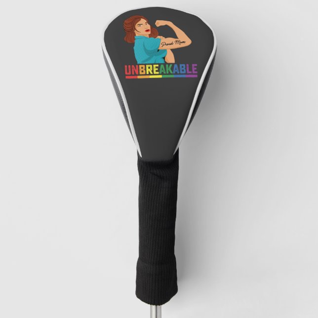 Couvre-club De Golf Fierté LGBT Indestructible Fière Maman gay Lesbien (Devant)