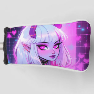 Couvre-club De Golf Fille démon rose Kawaii