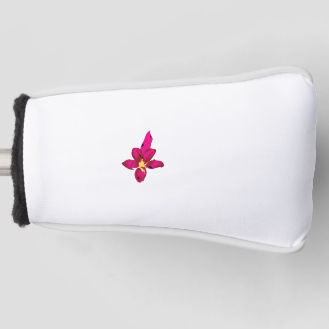 Couvre-club De Golf Fille Design, Or Léger, Rouge Purplish (Devant)