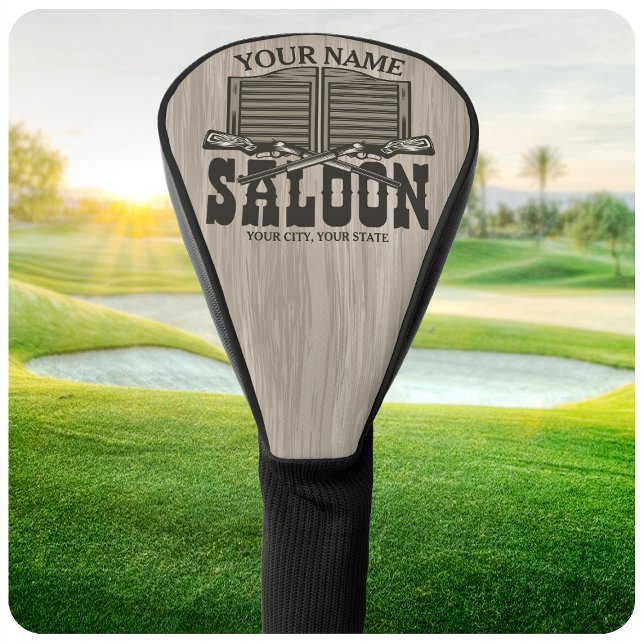 Couvre-club De Golf Fils de fusil Occidental Personnalisés Vieux Salon (Créateur téléchargé)