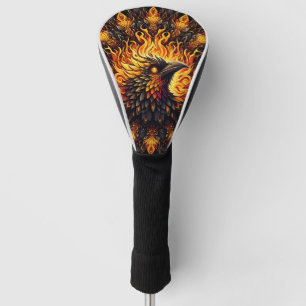 Couvre-club De Golf Flamme Phoenix Circulaire Graphique