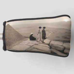 Couvre-club De Golf Flapper Girls Sunrise Khufu Pyramid, Égypte 1920