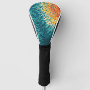 Couvre-club De Golf Flare solaire de style rétro coloré