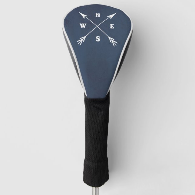 Couvre-club De Golf Flèches compass (Devant)