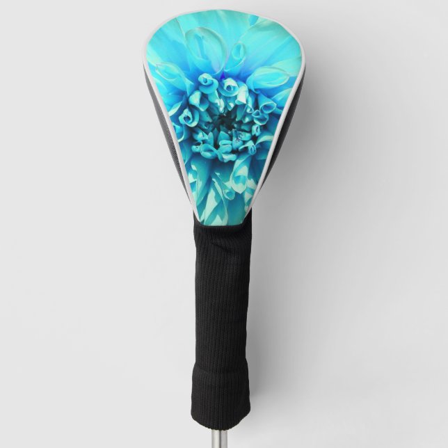 Couvre-club De Golf Fleur bleu clair Dahlia (Devant)