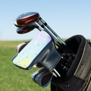 Couvre-club De Golf Fleur bleue florale Motif coloré dégradé