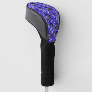 Couvre-club De Golf Fleur Iris Violet / Esthétique / Carrelé /