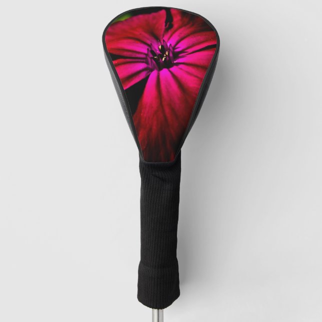 Couvre-club De Golf Fleur sauvage violette dcm (Devant)