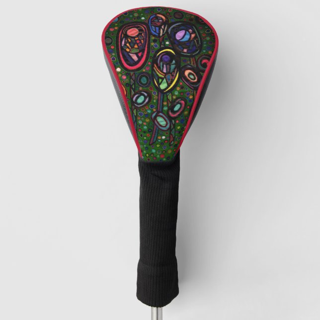 Couvre-club De Golf Fleurs à motifs (Devant)