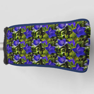 Couvre-club De Golf Fleurs bleues Motif de la nature