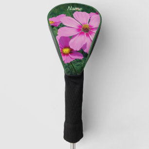 Couvre-club De Golf Fleurs de Cosmos Roses Personnalisées