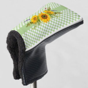 Couvre-club De Golf Fleurs de soleil et tableau de bord  