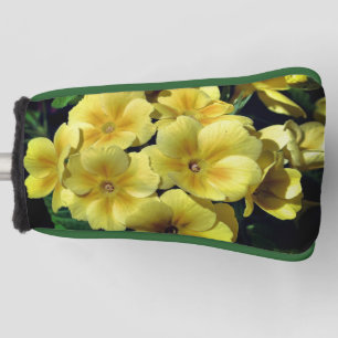 Couvre-club De Golf Fleurs printanières de Primrose Jaune près