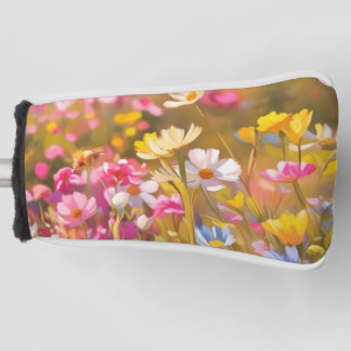 Couvre-club De Golf Fleurs sauvages roses Lavande jaune 2025