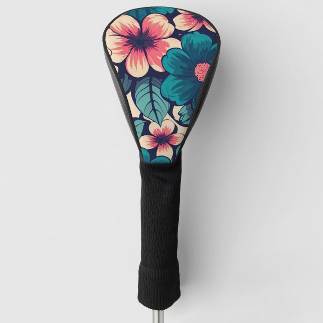 Couvre-club De Golf Flower tropical (Devant)