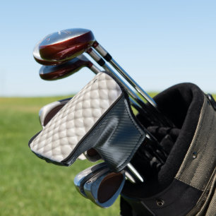 Couvre-club De Golf Fond de texture matelassée en cuir blanc