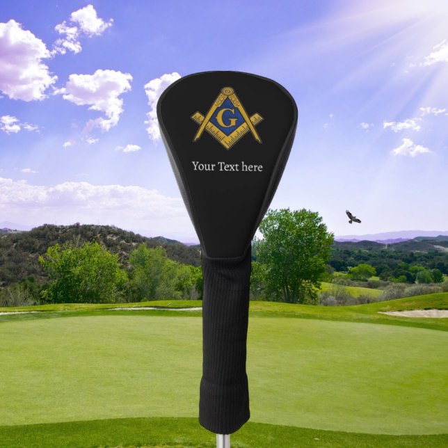Couvre-club De Golf Freemason Carré et Compass Masonic Cadeau Golfer (Créateur téléchargé)