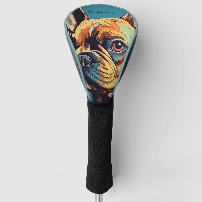 Couvre-club De Golf French Bulldog 002 - Bruno Pokopen (Devant)