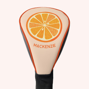Couvre-club De Golf Fruits d'orange d'agrumes personnalisés