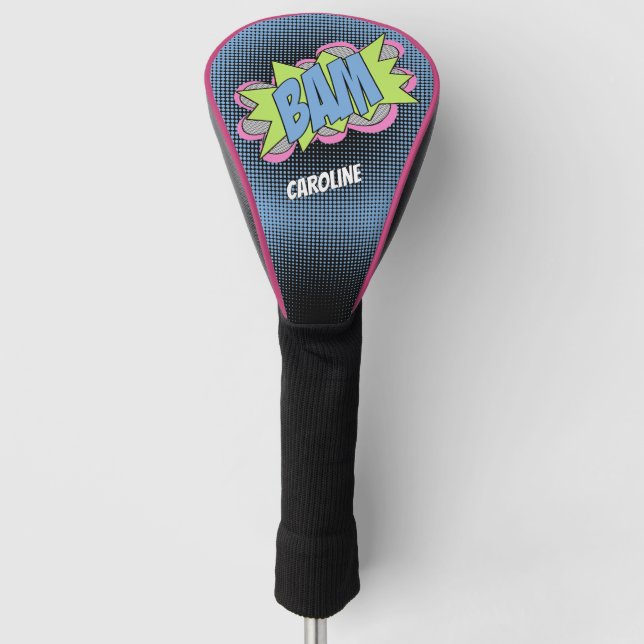 Couvre-club De Golf Fun Vintage livre de bandes dessinées Pop Art Styl (Devant)