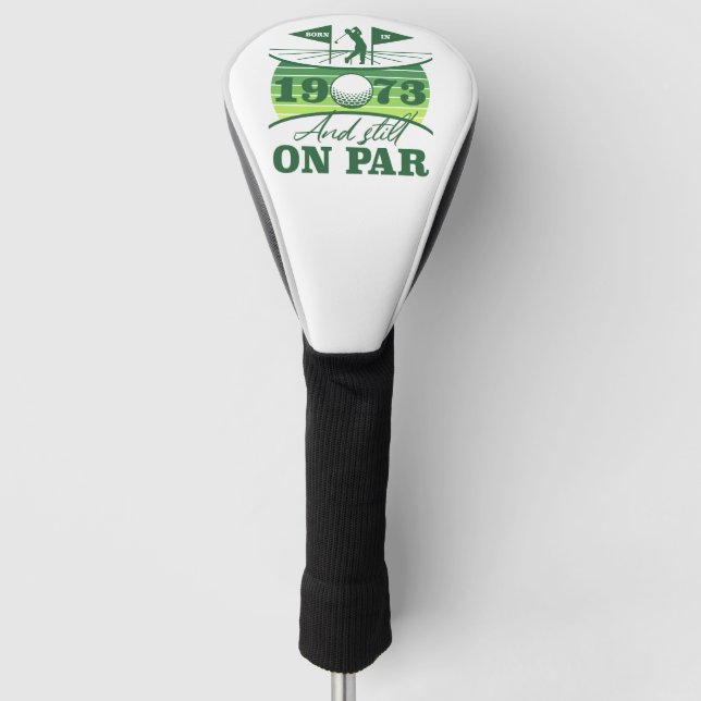 Couvre-club De Golf Funny 1973 Golfer 50e anniversaire (Devant)