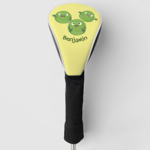Couvre-club De Golf Funny Brussels sprouts légumes caricature
