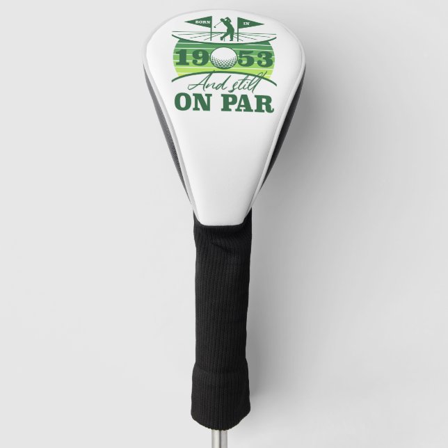 Couvre-club De Golf Funny Golfer 1953 70e anniversaire (Devant)