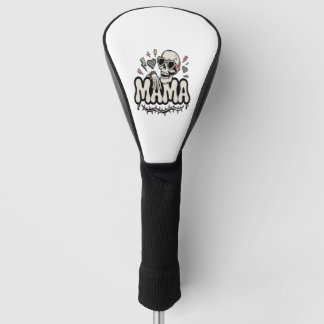 Couvre-club De Golf Funny Halloween Mama Cool Skull