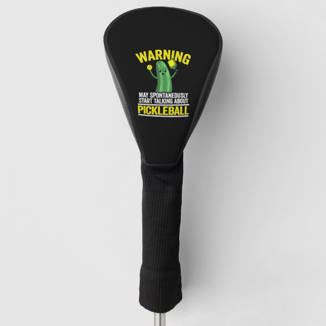 Couvre-club De Golf Funny Pickleball               (Devant)