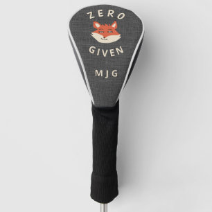 Couvre-club De Golf Funny Zero Fox Donné Créer Votre Propre Nom Golf H