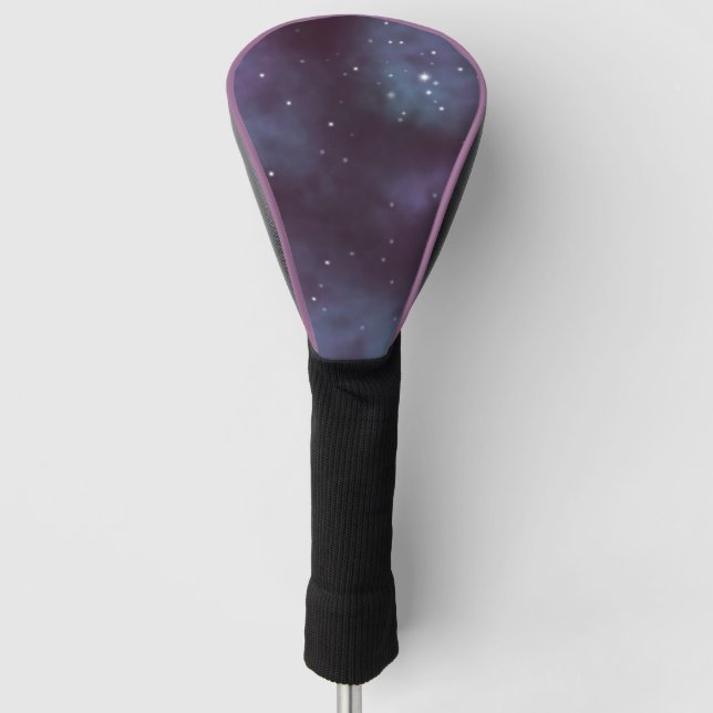 Couvre-club De Golf Galaxie mystique de Violet Dusty (Devant)