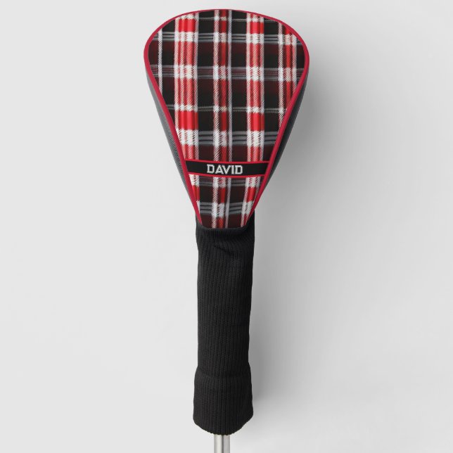 Couvre-club De Golf Gamme Abstraite Red Black (Devant)
