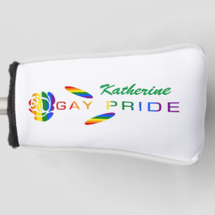 Couvre-club De Golf Gay pride Rainbow Flag Rose personnalisé