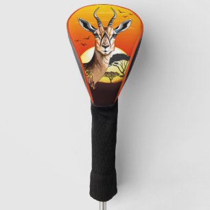 Couvre-club De Golf Gazelle Antelope africaine animal sauvage