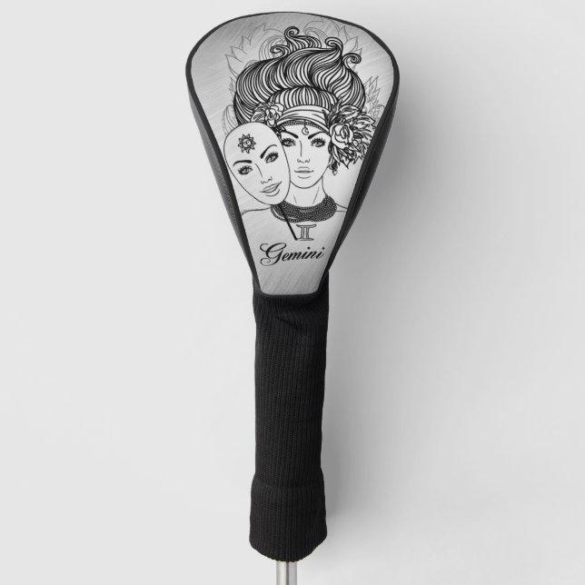 Couvre-club De Golf Gemini Masqué Lady Zodiac (Devant)