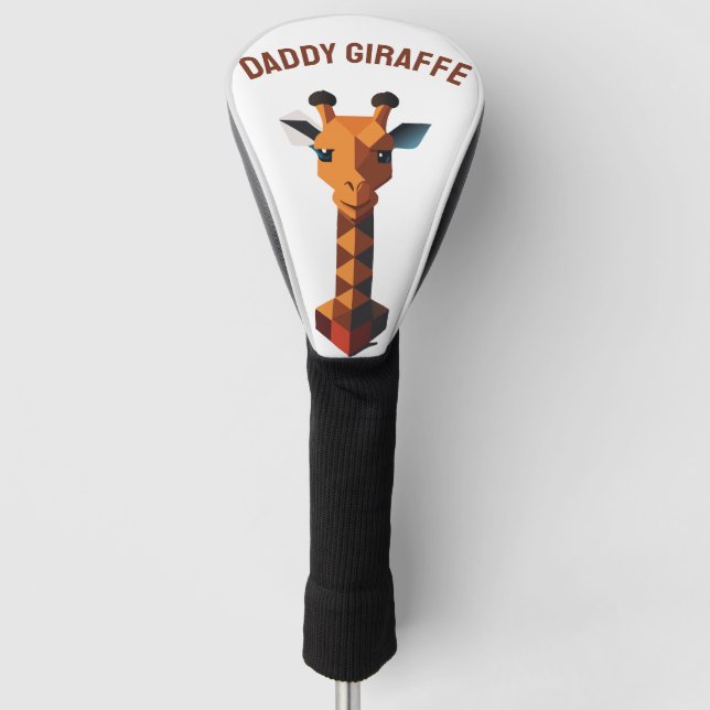 Couvre-club De Golf Girafe isométrique (Devant)