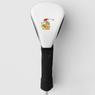 Couvre-club De Golf Gnome Riding a Snail Graphic