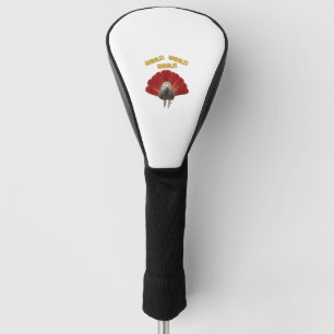 Couvre-club De Golf Gobble ! Turquie Thanksgiving African Grey Parrot