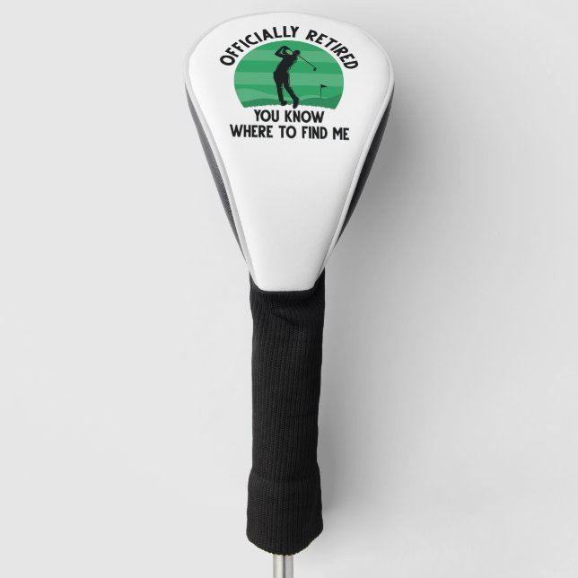 Couvre-club De Golf Golf à la retraite officielle (Devant)