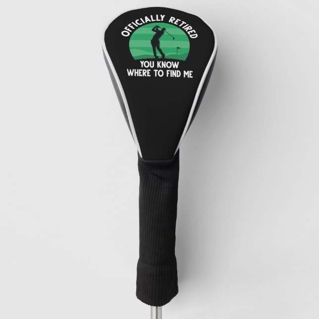 Couvre-club De Golf Golf à la retraite officielle (Devant)