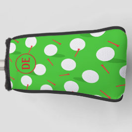 Couvre-club De Golf Golf Addict Golf Course Motif Monogramme