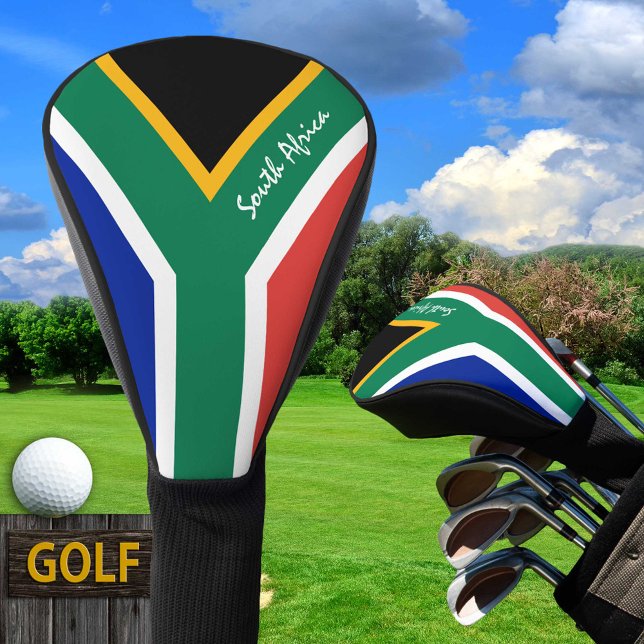 Couvre-club De Golf Golf Afrique du Sud & drapeaux africains / Clubs C (Créateur téléchargé)