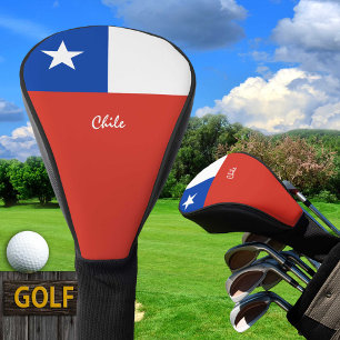 Couvre-club De Golf Golf Chili & Drapeau Chilien /Clubs de Golf Couver