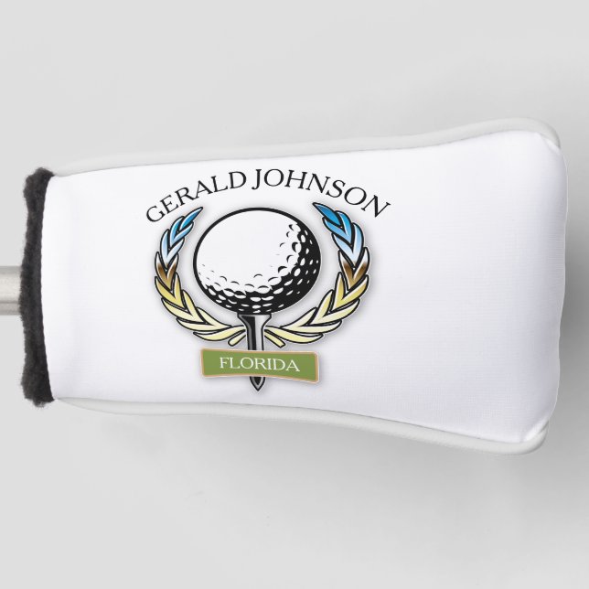 Couvre-club De Golf Golf Design Monogramme Modèle de golf (Devant)