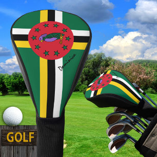 Couvre-club De Golf Golf Dominica & Dominica Drapeau / Clubs de golf C
